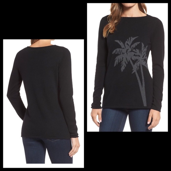 Tommy Bahama Island Cashmere Palm Intarsia Sweater - Picture 2 of 8